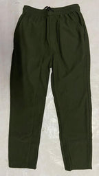 Men's Dark Green Loose Fit Corduroy Cargo Style Trouser