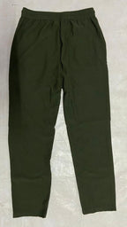 Men's Dark Green Loose Fit Corduroy Cargo Style Trouser